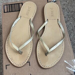 J. Crew Metallic Gold Women's Sandals